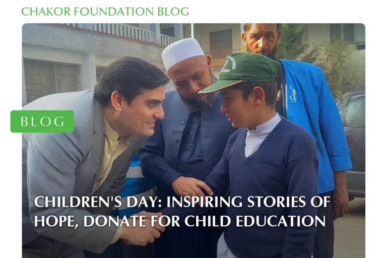 Children’s Day in Pakistan: How Chakor Foundation Is Crafting Stories of Hope in Mardan