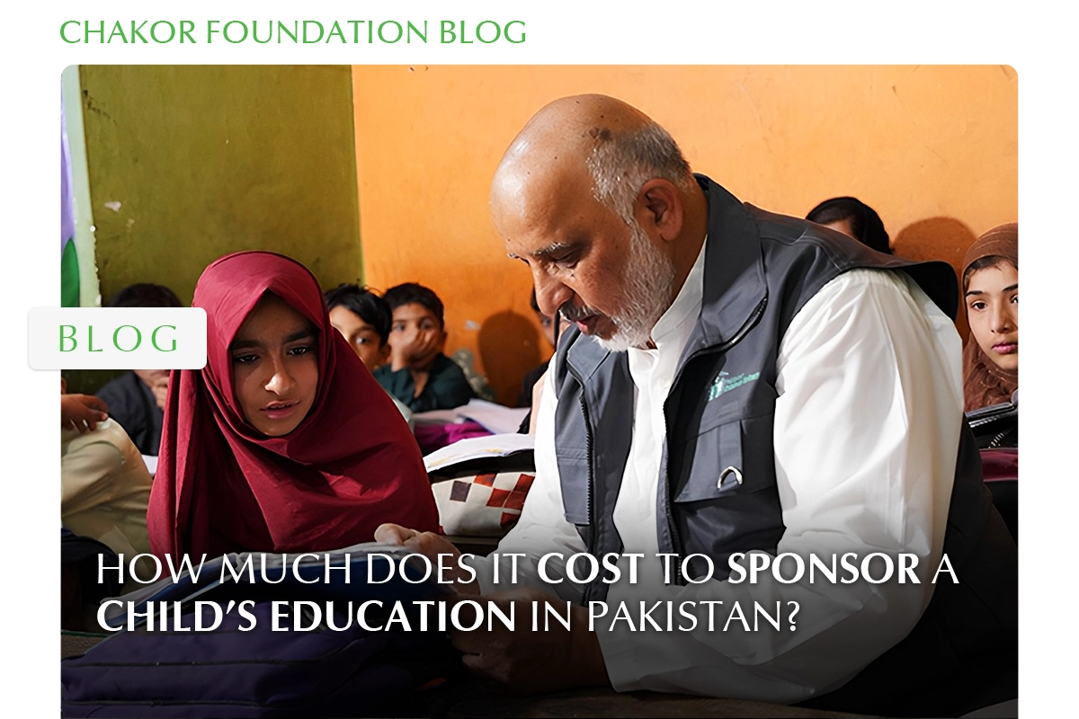 How much does it cost to sponsor a child's education in Pakistan