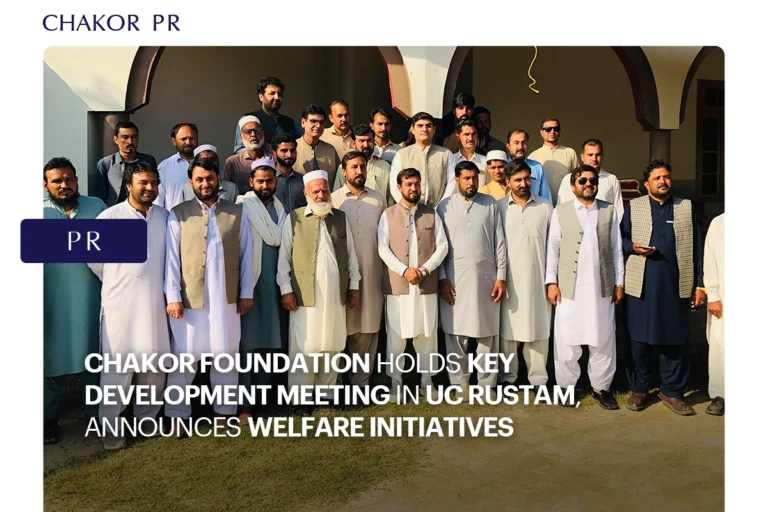 Chakor Foundation Holds Key Development Meeting in UC Rustam, Announces Welfare Initiatives (1)